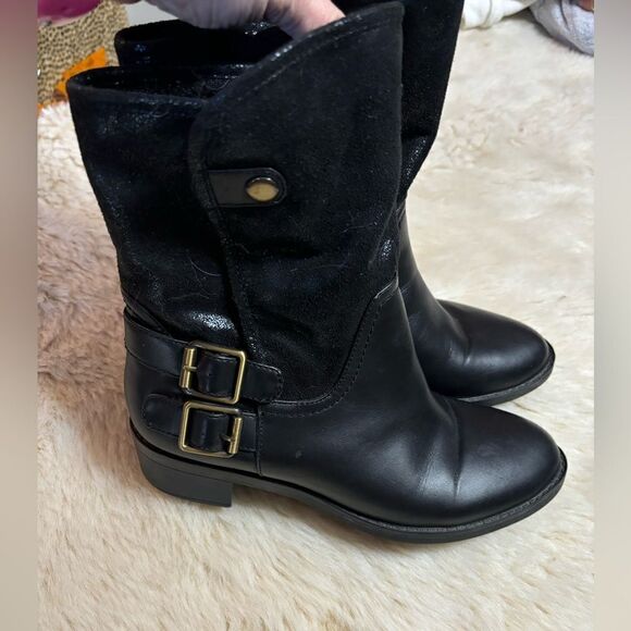 NATURALIZER N5 COMFORT WOMENS BOOTS WITH BUCKLE DETAIL IN BLACK SIZE 7 - Picture 6 of 8